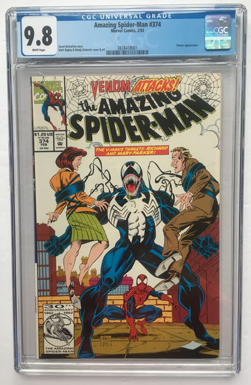 AMAZING SPIDER-MAN #374 CGC 9.8 PRELUDE TO SHE VENOM ANNE WEYING ! FREE S/H.