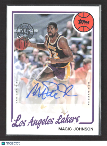 2025 Topps 45th Anniversary Magic Johnson #80B2-MJ Autograph Issue