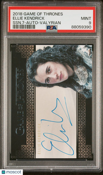 2018 Game Of Thrones Season 7-Autograph Ellie Kendrick Valyrian PSA 9