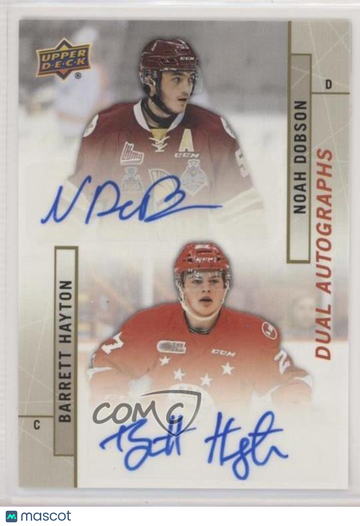 2018-19 Upper Deck CHL - Dual Auto Achievements Noah Dobson #DA-DH [None]