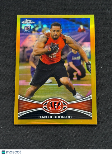 2012 Topps Chrome Dan Herron Gold Refractor Rookie