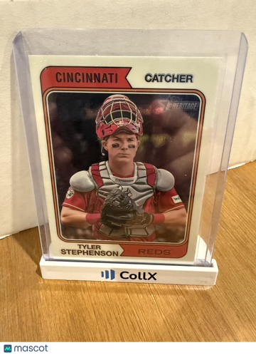 2023 Topps Heritage Tyler Stephenson #691 Chrome SN