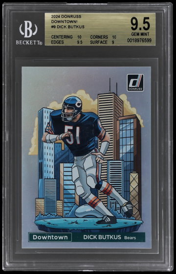 2024 Panini Donruss Dick Butkus Downtown BGS 9.5