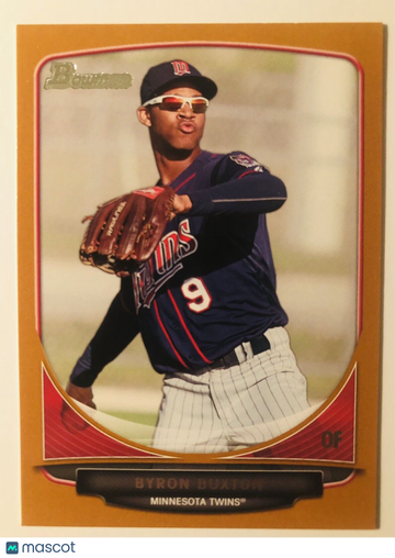 BYRON BUXTON 2013 Bowman Top Prospects #TP-1 ORANGE SP #093/250 Minnesota Twins