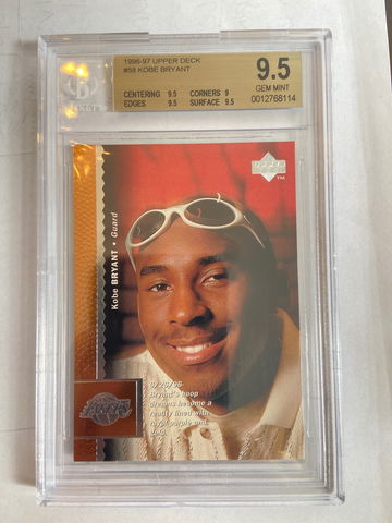 1996-97 Upper Deck #58 Kobe Bryant BGS 9.5 Gem Mint