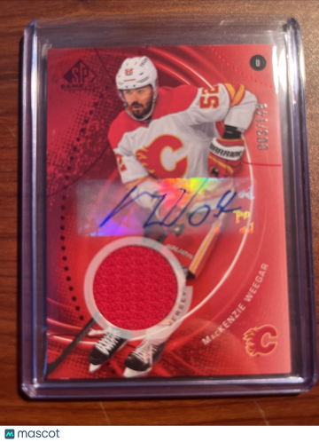 2025-26 SP Game Used MacKenzie Weegar #149 Patch Short Print Upper Deck