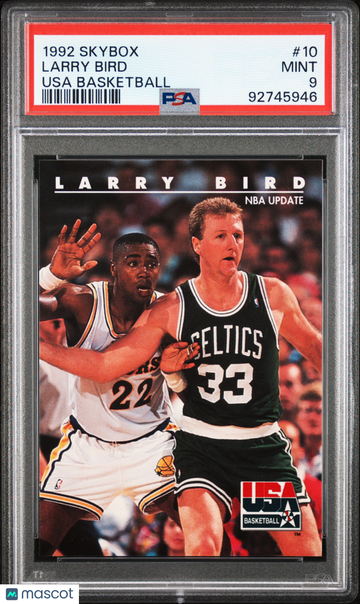 1992 Skybox Usa Basketball Larry Bird #10 PSA 9