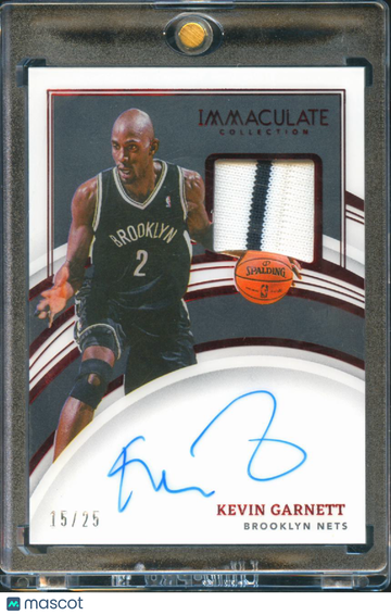 2022 Panini Immaculate Collection Kevin Garnett #PA-KVG /25 Patch