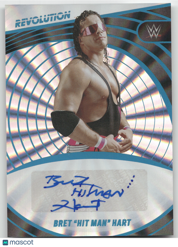 2023 Panini Revolution WWE Bret "Hit Man" Hart #AG-HMH Sunburst /99