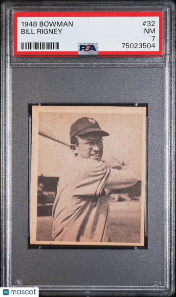 1948 Bowman Bill Rigney #32 PSA 7