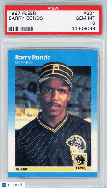 1987 Fleer Barry Bonds #604 PSA 10