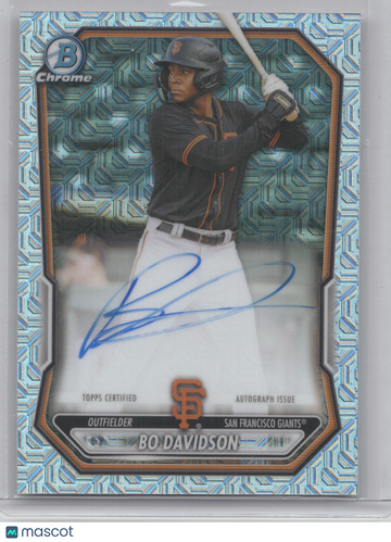 2026 Bowman Chrome Prospect Autograph Bo Davidson #BMA-BD Mojo