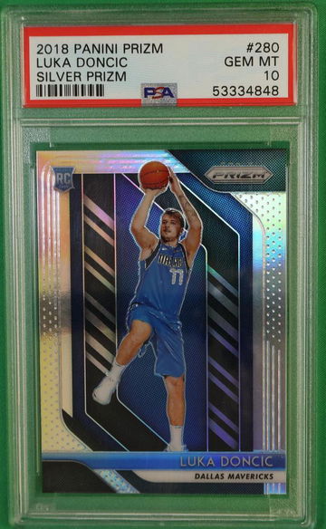 2018 Panini Prizm Silver Prizm Luka Doncic #280 PSA 10