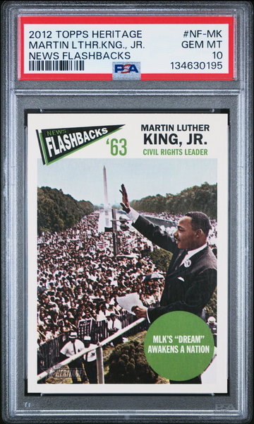 2012 Topps Heritage News Flashbacks Martin King Jr. #NF-MK PSA 10