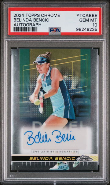 2024 Topps Chrome Belinda Bencic #TCA-BBE Auto PSA 10