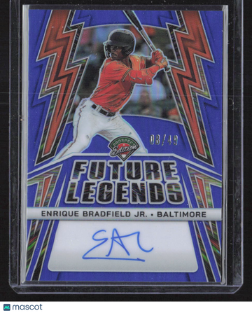2025 Panini Prospect Edition Future Legends Enrique Bradfield Jr. #FLS-EB Blue /49