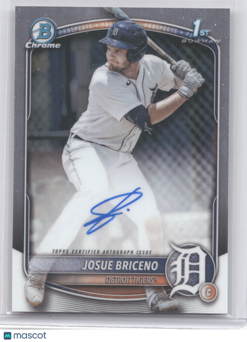 2025 Bowman Chrome Prospect Autograph Josue Briceno #CPA-JB 1st Bowman