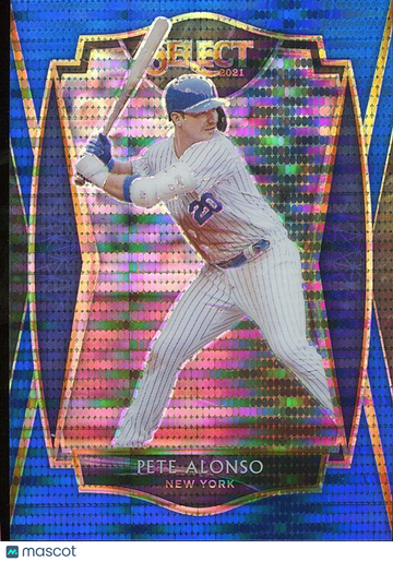 Pete Alonso 2021 Select Blue Pulsar Prizm New York Mets
