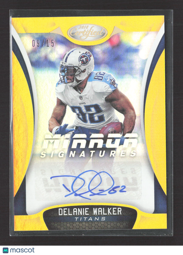 2018 Panini Certified Mirror Signatures Delanie Walker #MS-DK Gold /15 Mirror Signatures