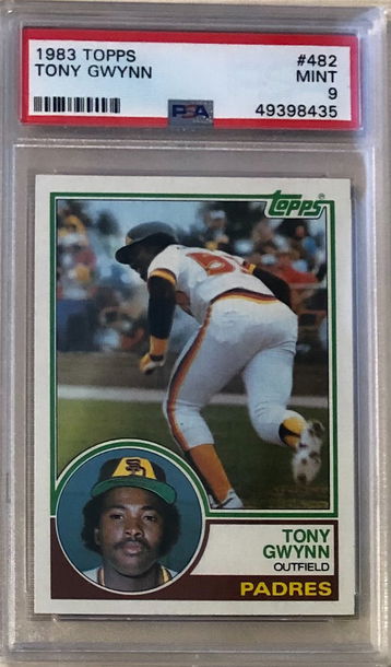 1983 Topps #482 Tony Gwynn PSA 9 Mint rookie