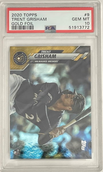 2020 Topps Series 1 Gold Foil Trent Grisham PSA 10 