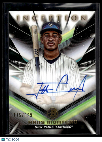 2023 Bowman Inception Hans Montero #BPA-HM Autographs SN AU