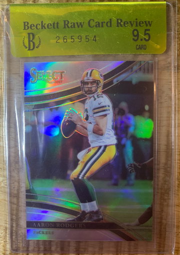 Aaron Rodgers 2017 Select Field Level Prizm Refractor BGS 9.5