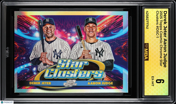2025 Topps Cosmic Chrome Star Clusters Derek Jeter Aaron Judge #DSC-1 MBA 6