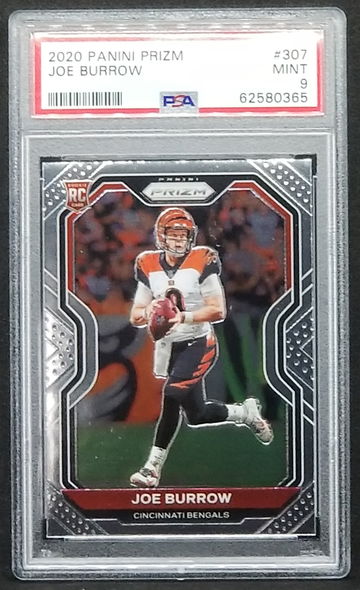 2020 Prizm Joe Burrow PSA 9 RC #307 Rookie