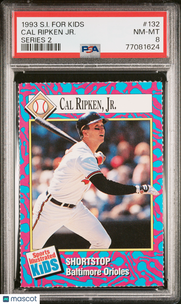 1993 S.I. For Kids Series 2 Jr. Cal Ripken #132 PSA 8