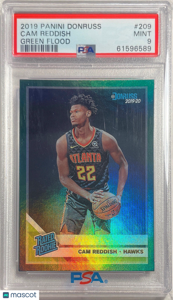 2019 Panini Donruss Cam Reddish #209 Green Flood PSA 9