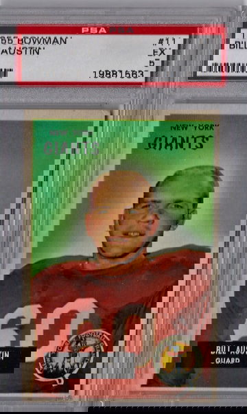 1955 Bowman Bill Austin #11 PSA 5 P1236