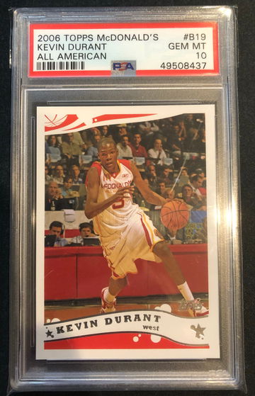 2006 Topps McDonalds All American Kevin Durant Rookie Card RC PSA 10