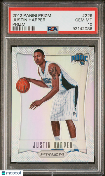 2012 Panini Prizm Justin Harper #229 Prizm Rookie RC PSA 10
