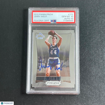 2012 Panini Prizm Jerry West #172 PSA 10 Auto 10