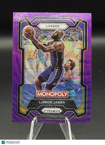 LeBron James 2023-24 Prizm Monopoly #40 Purple Wave - Los Angeles Lakers