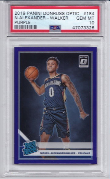 Nickeil Alexander-Walker 2019 Optic Purple PSA 10