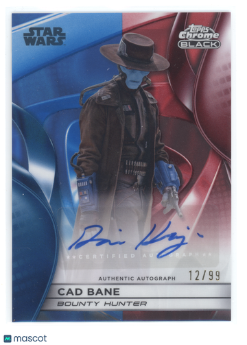 2025 Topps Chrome Black Star Wars Refractor Auto Cao Bane (Dorian Kingi) 12/99 #CB-DK