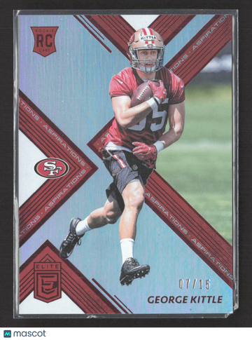 2017 Panini Donruss Elite Aspirations George Kittle #109 /15 RC