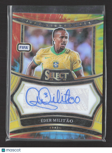 2025 Panini Select FIFA Soccer Prizm Éder Militão #S-EM 04/25 Auto