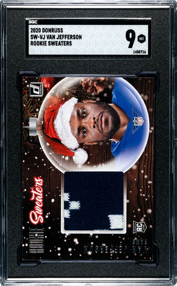 2020 Donruss SV-VJ Van Jefferson Rookie Sweaters SGC 9