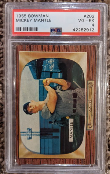 1955 Bowman Mickey Mantle PSA 4 Centered