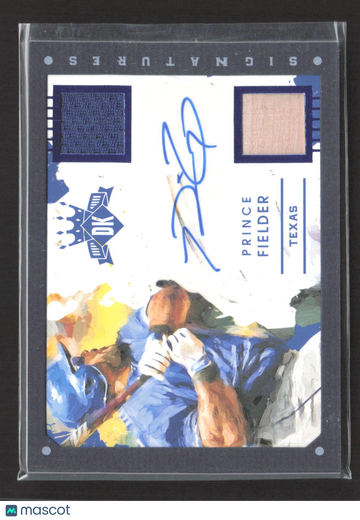 2016 Panini Diamond Kings Signatures Prince Fielder #DKS-PF Jersey Patch Bat Relic