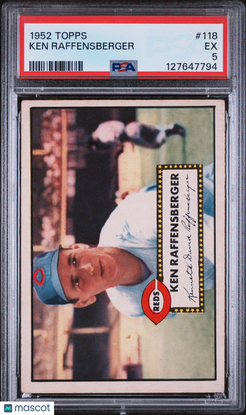 1952 Topps Ken Raffensberger #118 PSA 5