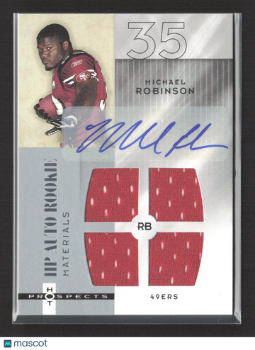2006 Fleer Hot Prospects Michael Robinson #219 Event-Worn Jersey Memorabilia Auto