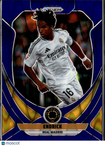 Endrick 2025 Panini Prizm FIFA Club World Cup Blue /275 Real Madrid