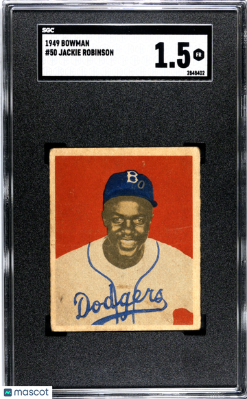 1949 Bowman Jackie Robinson #50 SGC 1.5