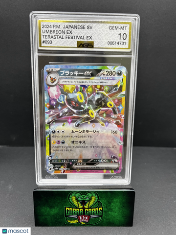 2024 Terastal Festival ex Umbreon ex #093 Unlimited Japanese AGS 10