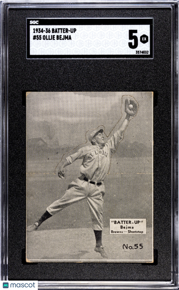 1934 Batter-Up Ollie Bejma #55 SGC 5
