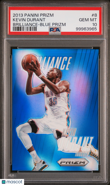 2013 Panini Prizm Brilliance Kevin Durant #8 Blue PSA 10